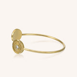 Rachel Classic Gold Crystal Bangle