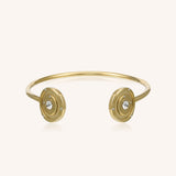 Rachel Classic Gold Crystal Bangle