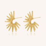 Starburst Hoop Earrings