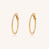 Katia Textured Hoop Earrings