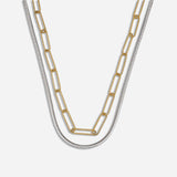 Lena Mixed Metal Necklace