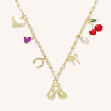 Harmony Initial Charm Necklace