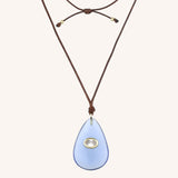 Teardrop Glass Statement Necklace