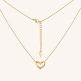 Abstract Heart Necklace