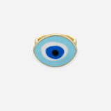 BWC Blue Evil Eye Ring