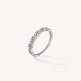 Infinity Crystal Twisted Ring