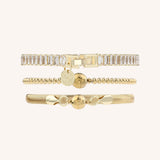 Champagne Crystal Stacking Set