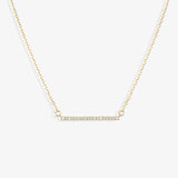 Alicia Pavé Crystal Bar Pendant Necklace
