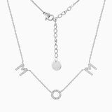 Mom Crystal Pavé Necklace